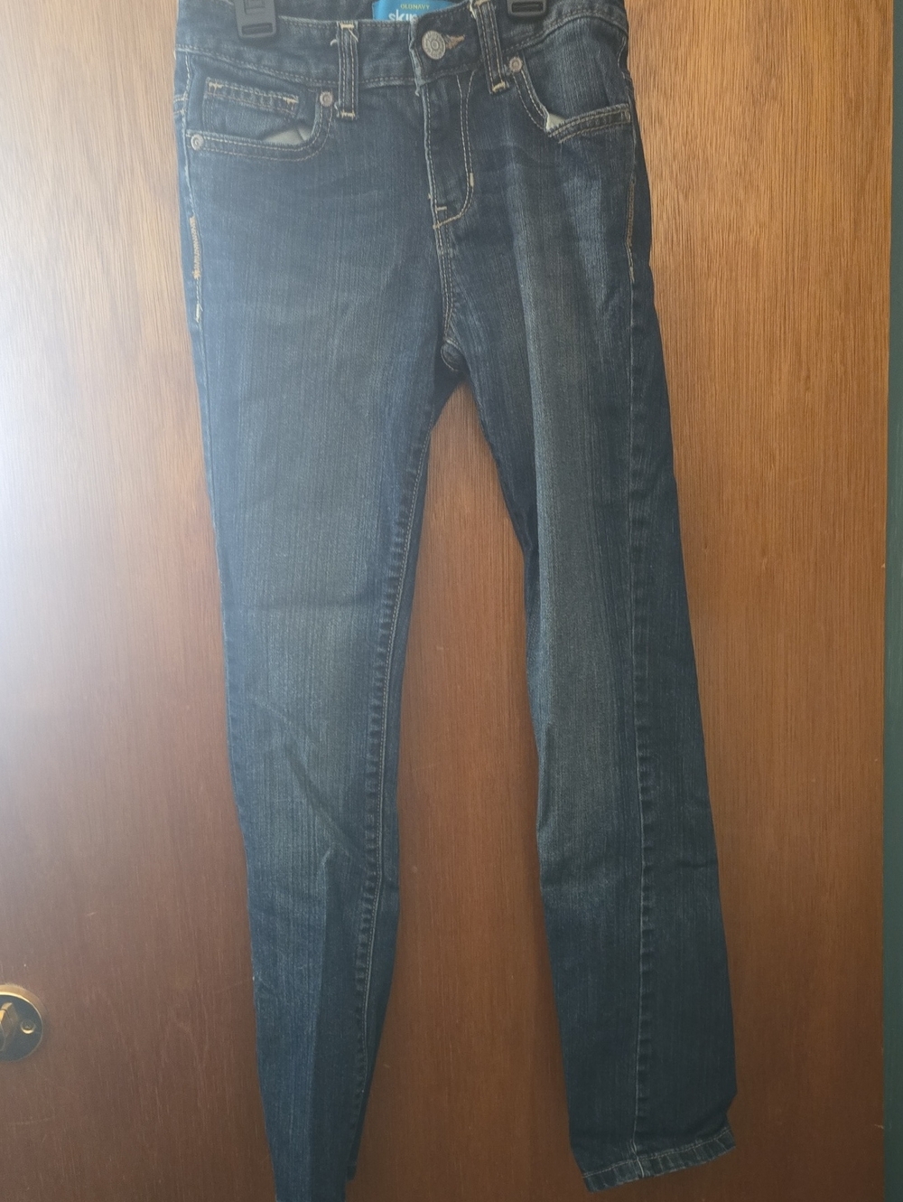 Old Navy Dark Wash Straight Leg Skinny Jeans